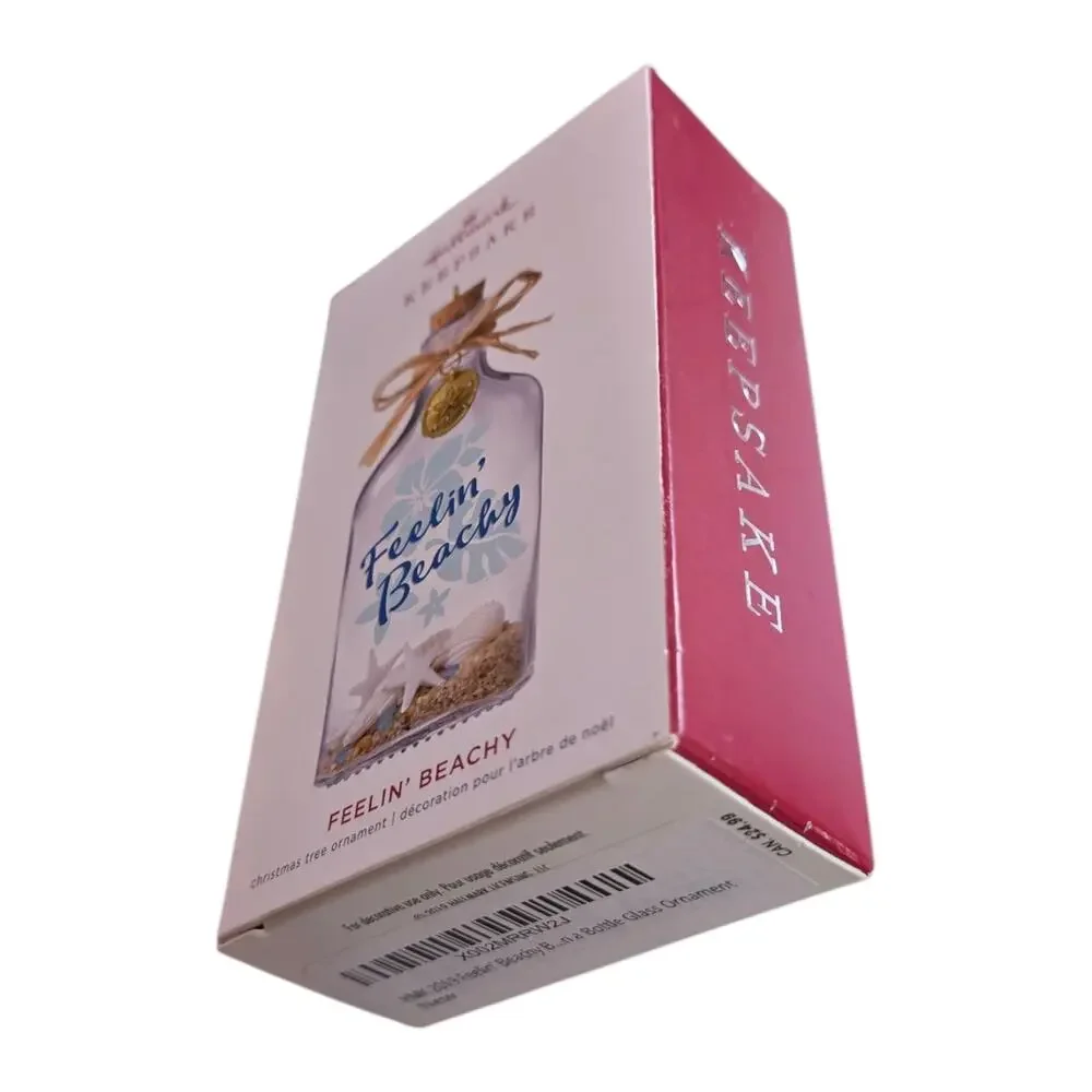 HALLMARK Feelin Beachy Keepsake Ornament Sand & Sea Shells Bottle 2019